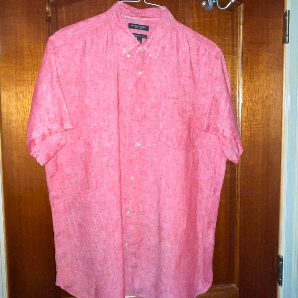Linen button down shirt. Banana Republic